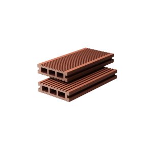 Brushing Hollow Composite Decking Wpc Floor Decking