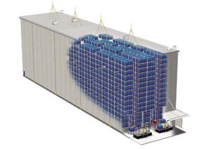  EBIL ASRS Racking System / Warehouse Pallet Racking Systems ISO9001 Certification Manufactures