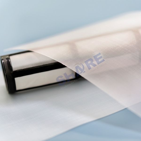Quality 30M - 70M / Roll Polyester Mesh Screen And Custom Cut Mesh for sale