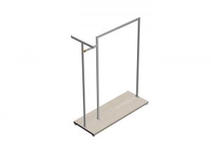  Commercial Freestanding Metal Garment Display Stand Fashion Style For Shopping Mall Manufactures