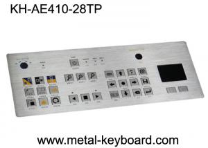  Waterproof SS Industrial Metal Keyboard With Touchpad , Rated Colorful Image Of Keys Manufactures
