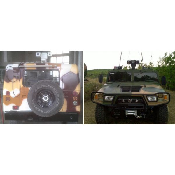 Dual-Sensor PTZ Thermal Imaging Camera , Grade Vehicle Mounting Camera