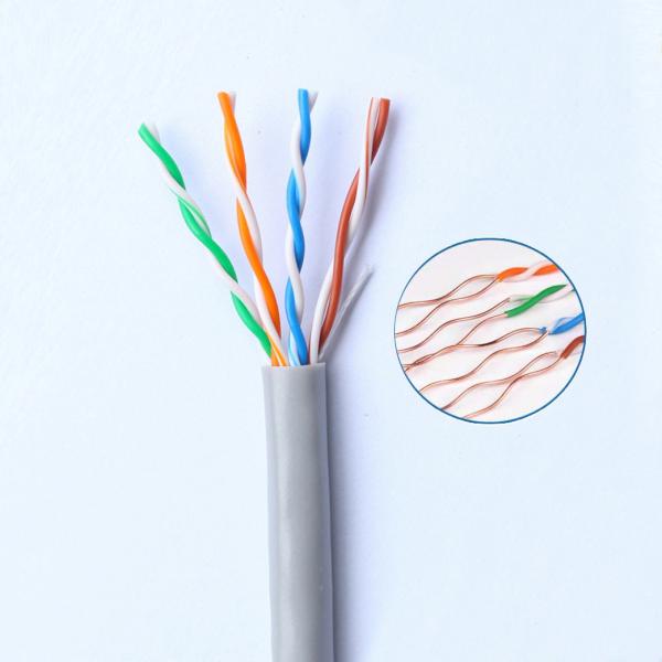 Factory wholesale ethernet lan cable 24awg bare copper communication cable CU cat5e utp