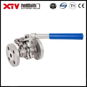  CE/SGS/ISO9001 Approved and Xtv Stainless Steel Spring Return Handle Flange Ball Valve Manufactures