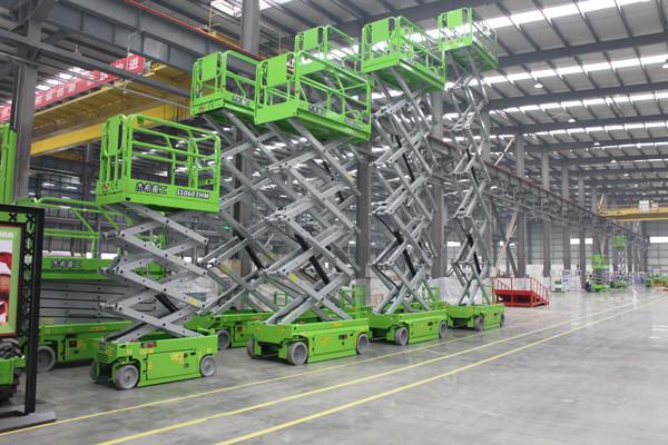 Mobile 10m Self Propelled Scissor Lift with 450kg load capacity
