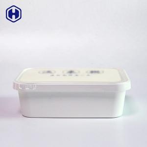 China Hot Food Square Plastic Food Containers Customized In Mould Labeling on sale