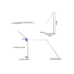  Brightness Adjustable Table Lamp With Wireless Charging Timer Function Manufactures