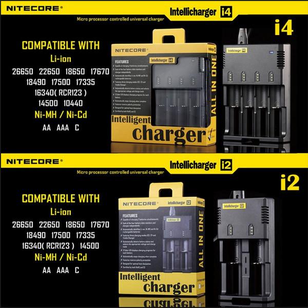 Quality NiteCore i4 Multi Charger Intellicharger rechargeable 18650 26650 e cigs battery for sale