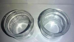 China High Transparent Caviar glass Jar standard 120ml With Metal Lid on sale