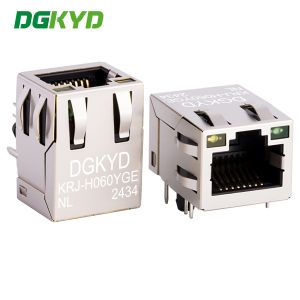 Modular Jack RJ45 Ethernet Connector With Lan Transformer PCB Mount RJ45 KRJ