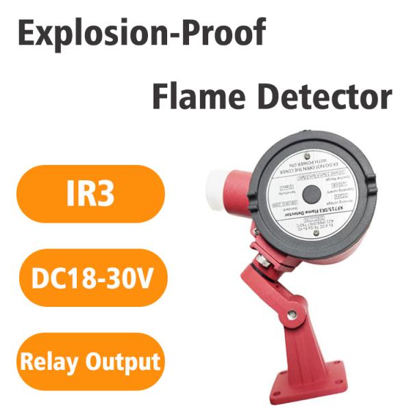 Quality Three-band IR Fire Detectors Infrared Flame Detector for Fire Safety and Alarm Protection Monitoring System Explosion Proof Flame Detector for sale