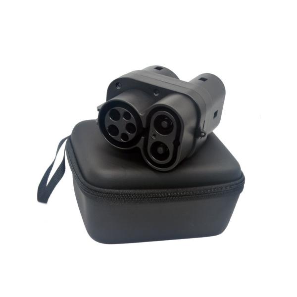 Quality CCS1 to CCS2 Adapter Connector for EV Car with Security Function Replace/Repair and Antiflaming Fireproof Rubber Hose for sale