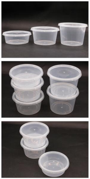 Microwave Safe Takeaway Round Hot Soup Bowl Disposable With Plastic Lid