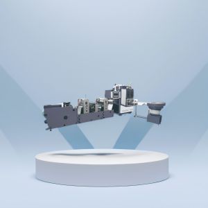 Full automatic slitting and rewinding machine threading gluing glue-free no glue