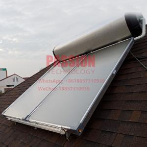  250L Flat Plate Solar Water Heater Black Chrome Flat Panel Solar Heating Collector Manufactures