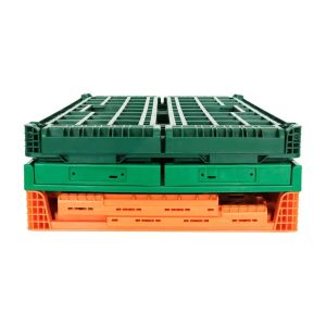 Mesh Style Foldable Crates Durable Plastic Crates for Storing Vegetables and