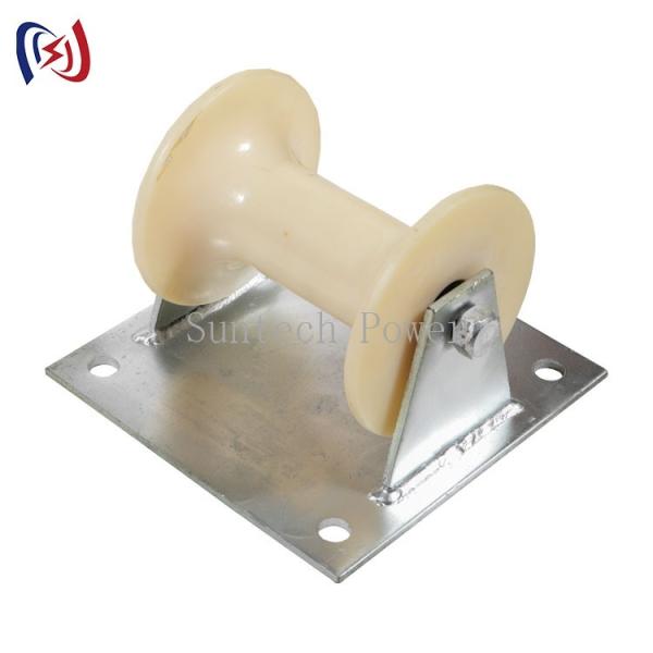 Quality Edge Mount Manhole Wire Pulling Rollers , Pithead Cable Pulling Rollers for sale