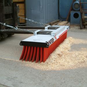 China Steel Base Design 1800mm Warehouse Forklift Broom Attachment on sale