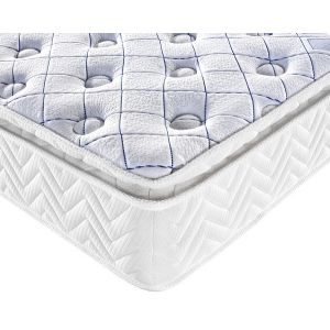 Compress And Roll Up Memory Foam Queen Pocket Coil Spring Mattress