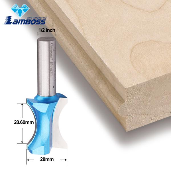 Quality Lamboss Corner Rounding Router Bit Convex Edging Router Bit 1/2" Cnc End Mill Bits for sale