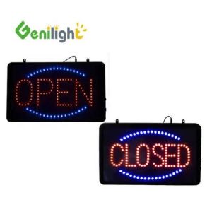 Super Bright Open Closed Animated Flashing LED Window Sign with and PCB Front