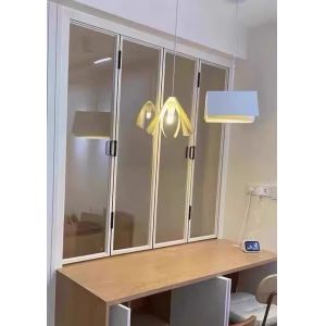 Light-Diffusing Folding Window Design Creating Soft Ambiance in Bathroom