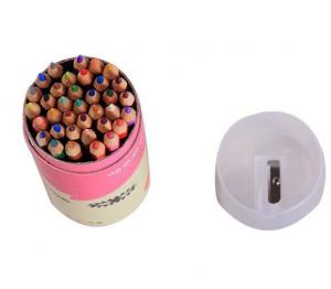  3.5 inch 6pcs natural colour pencil set with sharpener custom gift mini color pencil Manufactures