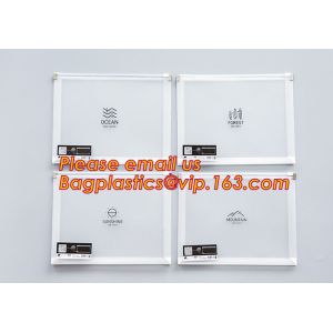 hot selling cheap A4, A5, A6, B5 transparent plastic pe zip lock files bag /zip