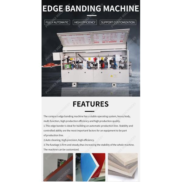 PME265S Compact Structure 5 Functions Automatic Edge Banding Machine with Cleaning Function