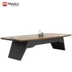 Modern And Stylish Conference Table With Irregular Tabletop For Multi Person