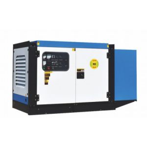 Blue White Canopy Generator Set - Quiet and Fuel-Efficient Solution for Backup