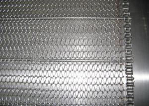  Drying And Draining 201 Chain Mesh Conveyor Belt 3mm Dia Manufactures