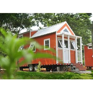 Modern Design Prefabricated Modular Home Kit Tiny House On Wheels With Three