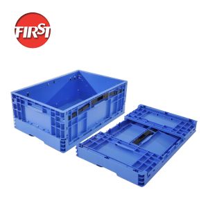 Foldable Plastic Crate stackable moving box Durable Folding Plastic Crate For