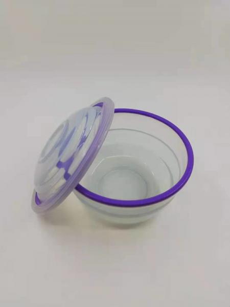 BPA Free 600ML Silicone Lunch Box Safe Silicone Collapsible Food Container