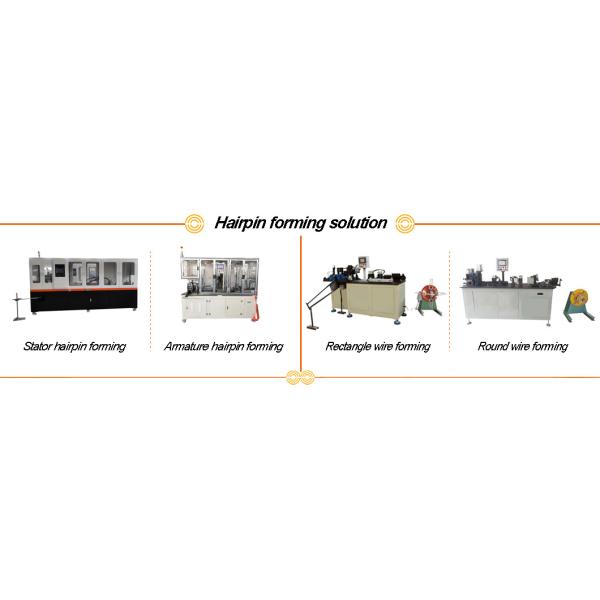 Armature Round Wire Conductor Coils Shaping Machine