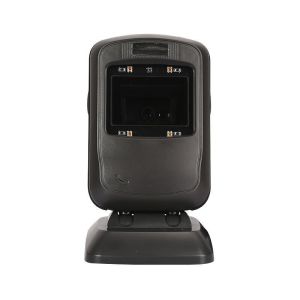 Black 2D USB Barcode Scanner With Adjustable QR Code Scanning Platform