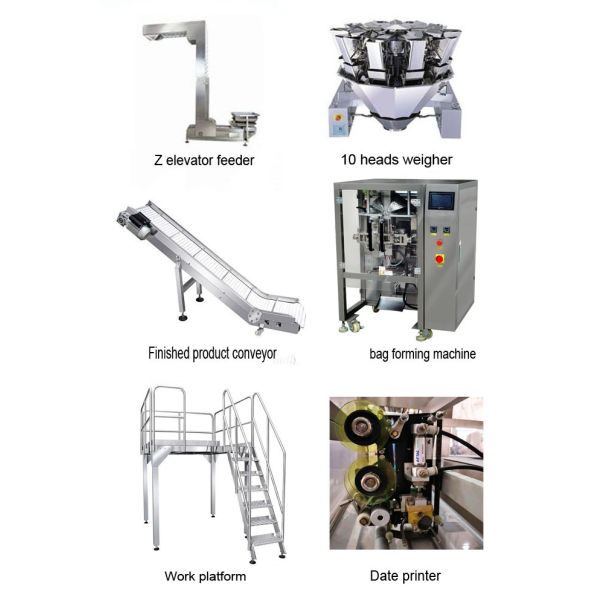 High speed Automatic bread pillow packing machine 50bag min automatic weight filling machine dried foods bag machine nuts pre made pouch machine nuts
