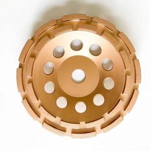  6 Inch 150mm Rigid Double Row Cup Grinding Wheel 6 Diamond Cup Wheel Manufactures