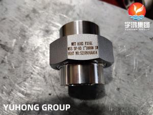  ASTM A182 F316L M33 SP-83 B16.11 B1.20.1 HIGH PRESSURE SW STAINLESS STEEL FORGED THREAD NPT UNION FORGED PIPE FITTING Manufactures