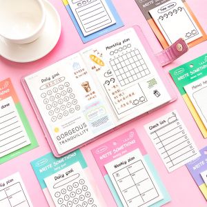 1 Pack in Color Clashing Plan Sticky Notes To-do Plan Memo Note Paper Practical Study Office