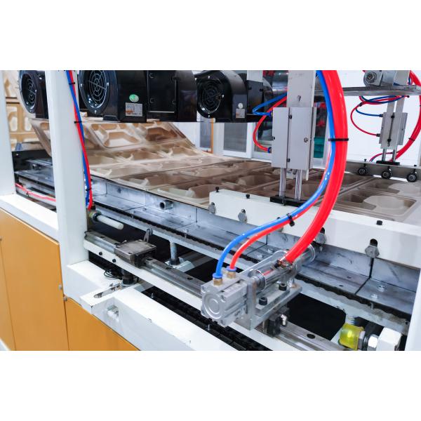 disposable biodegradable plastic corn starch PLA 3-touch tableware lunch box food container tray plates making machine