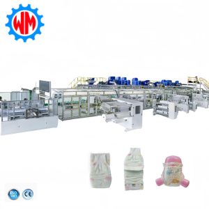 Advanced Full Servo Control CE Baby Diaper Making Machine with Sample to Be Sent
