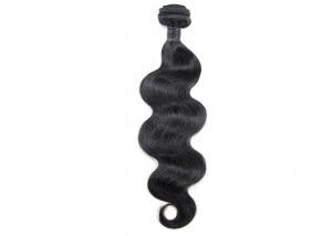 Black Raw Human Hair Extensions , 100% Unprocessed Malaysian Human Hair Manufactures