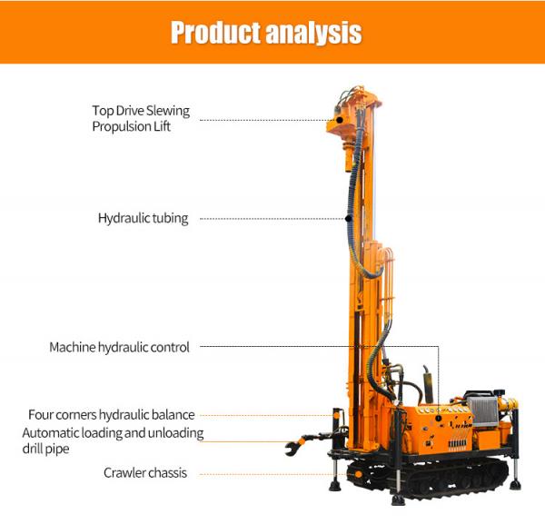 220m Rotary Hard Rock Drilling Equipment For Deep Wells