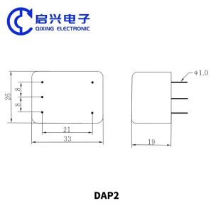 DAP2 1A 3A 6A 10A PCB mounting single phase EMI EMC power filter emi filters pcb