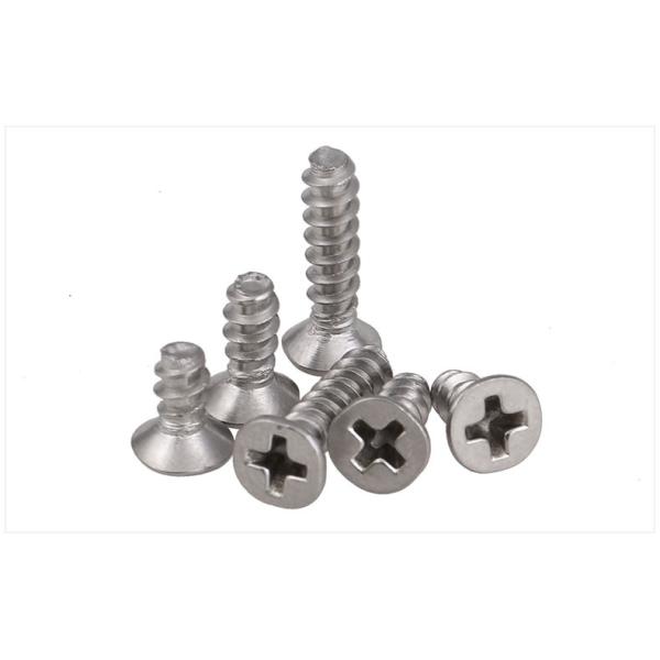 Stainless Steel Undercut Flat Head Blunt Screws Countersunk Head Type B Thread Forming Screws