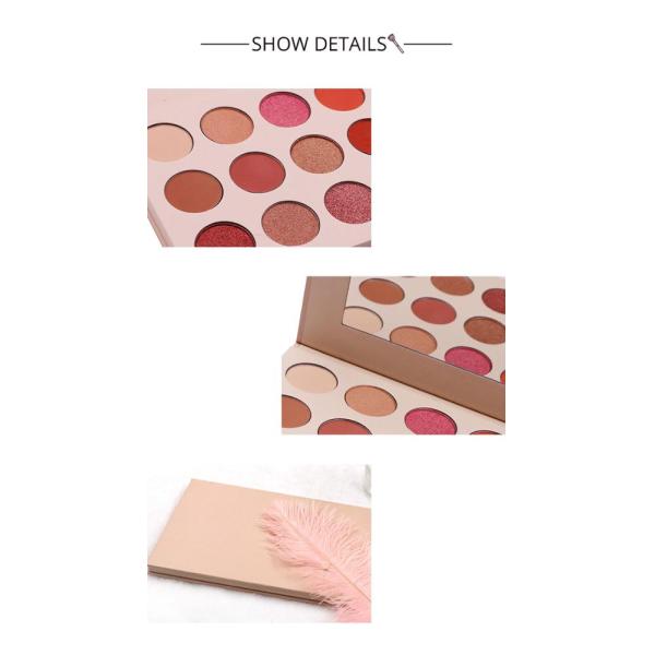 MSD Cosmetics 15 Colour Multi Color Eyeshadow Hot Silver Logo