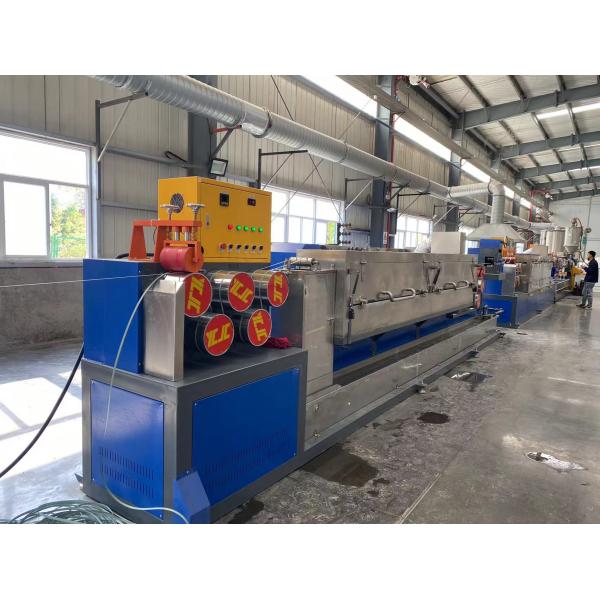 90mm single or double screw PP strap Production line with 5-19mm width automatic packing machine
