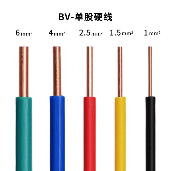 Bare Solid Core Copper Wire BVR For Household Building PVC Insulated Stranded Conductor